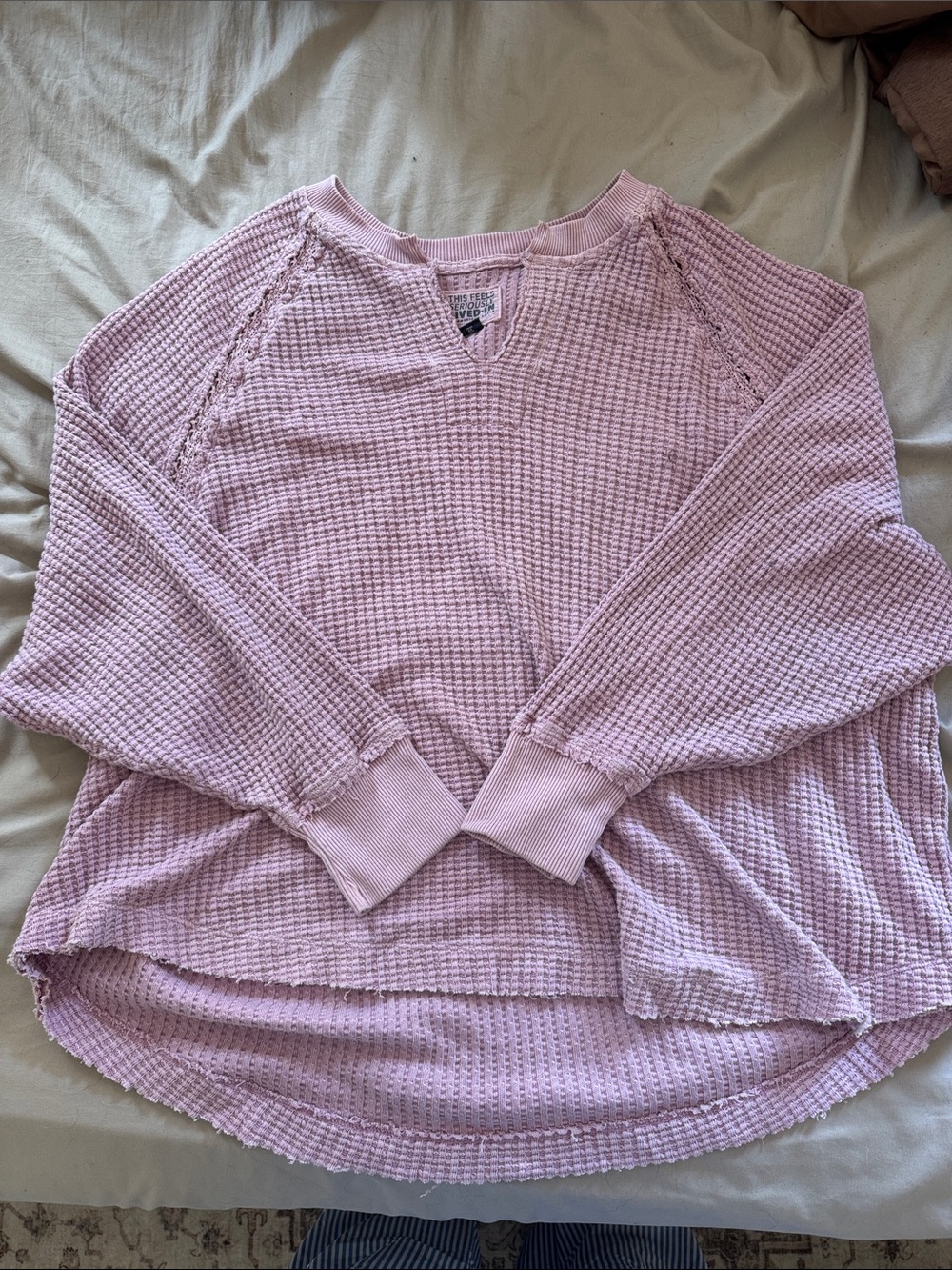 Aerie Pink Oversized Crewneck